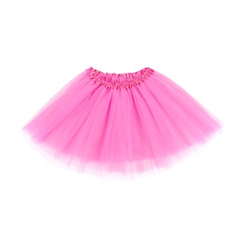 Saia de tule infantil rosa 