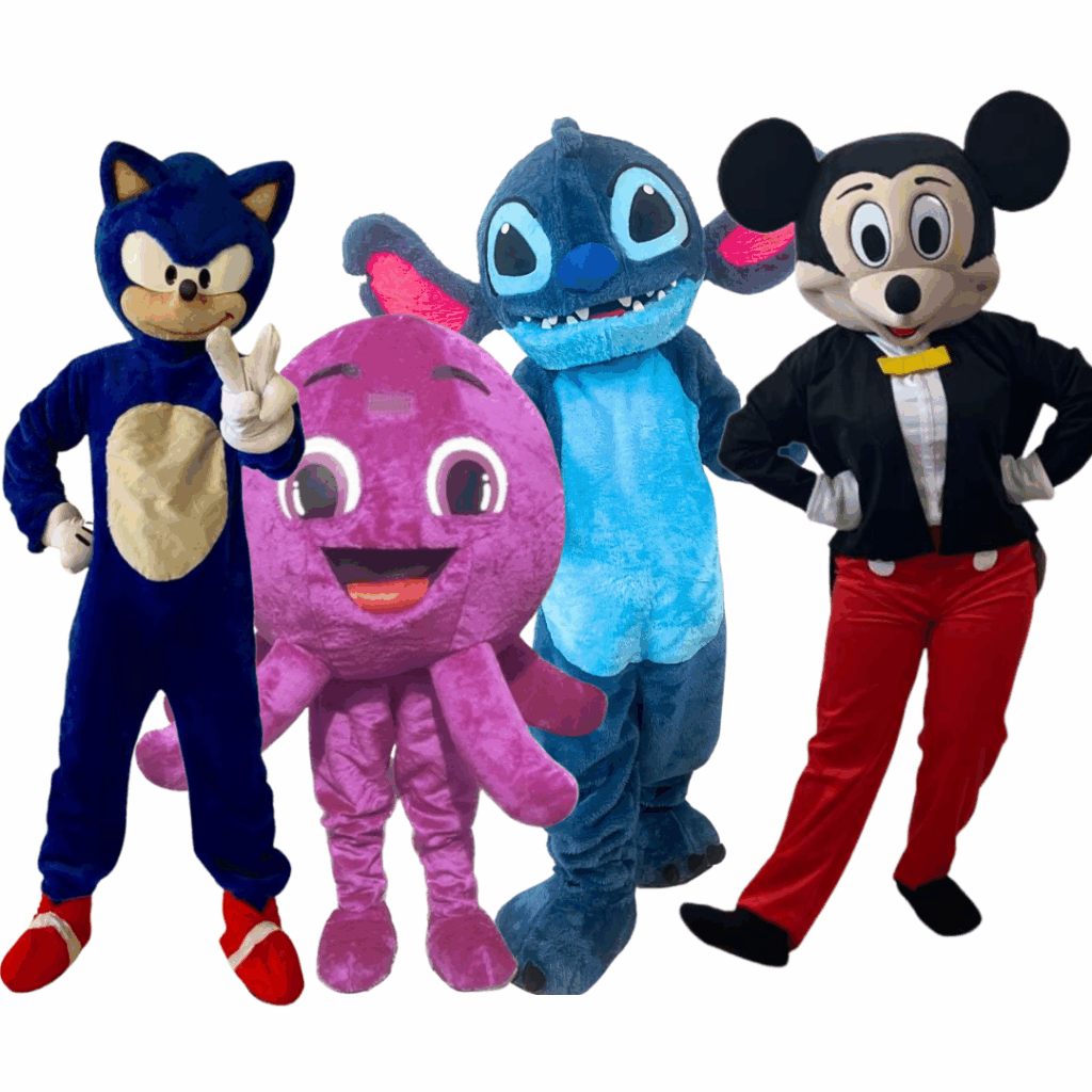  aluguel de Fantasia de Mascote personagens personagem no abc, clique em cima para ver todos os modelos. 