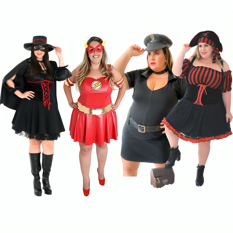  aluguel de Fantasia plus size no abc, clique em cima para ver todos os modelos. 